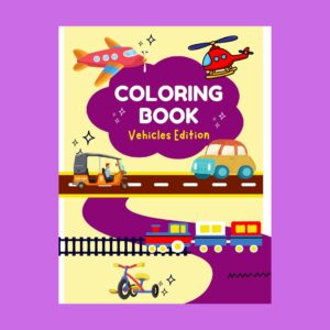 Coloring Book: Vehicles Edition