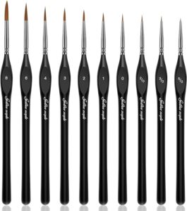Golden Maple Detail Paint Brushes Set